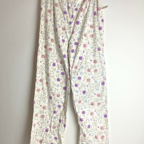 Charter Club Cozy Fleece Floral Animal Pajama Set - Picture 5 of 7